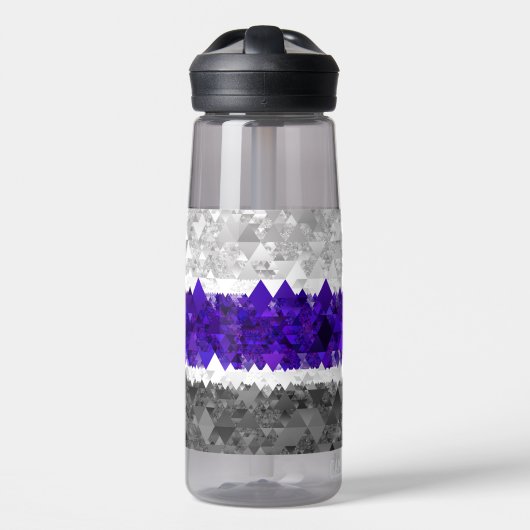 Boho Geometric Mod Retro Greygender Prix Flag Trinkflasche (Vorne)