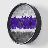 Boho Geometric Mod Retro Greygender Prix Flag Uhr (Winkel)