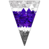 Boho Geometric Mod Retro Greygender Prix Flag Wimpelkette (Zweite Fahne)