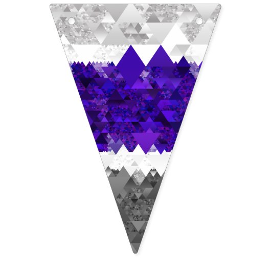 Boho Geometric Mod Retro Greygender Prix Flag Wimpelkette (Erste Fahne)