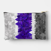 Boho Geometric Mod Retro Greygender Prix Flag Zubehörtasche (Rückseite)