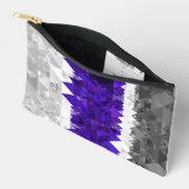 Boho Geometric Mod Retro Greygender Prix Flag Zubehörtasche (Offen)
