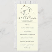 Boho Geometric Mountains | Hochzeitskarte Programm (Vorne/Hinten)