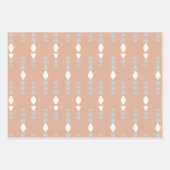 Boho Geometric Neutrric Fun Floral Pastel Geschenkpapier Set (Vorderseite 3)