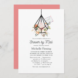 Boho Geometric Terrarium Brautparty by Mail Einladung