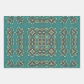 Boho Geometric Tribal Inspiriert Muster Geschenkpapier Set (Vorderseite 3)