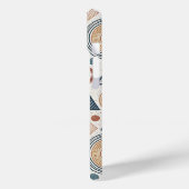 Boho Geometrie Abstrakte Formen Terracotta Muster Case-Mate iPhone Hülle (Rückseite / Links)