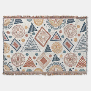 Boho Geometrie Abstrakte Formen Terracotta Muster Decke