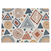 Boho Geometrie Abstrakte Formen Terracotta Muster Große Geschenktüte (Vorderseite)