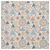 Boho Geometrie Abstrakte Formen Terracotta Muster Stoff (Muster)