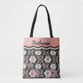 Boho-Geometrie-Tasche Tasche (Vorderseite)