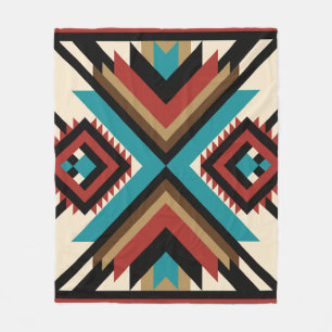 Boho-Geometrisch Fleecedecke
