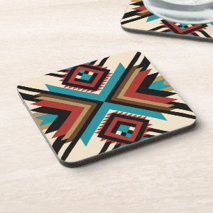 Boho Geometrisch Getränkeuntersetzer