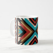 Boho Geometrisch Kaffeetasse (Vorderseite Links)
