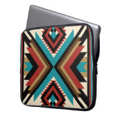 Boho-Geometrisch Laptopschutzhülle (Vorderseite Links)