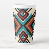 Boho Geometrisch Milchtasse (Vorderseite)