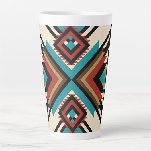 Boho Geometrisch Milchtasse (Vorderseite)