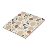 Boho-geometrische botanische Musterdesign 385 Fliese (Seite)