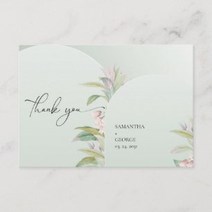 Boho geometrische Form eucalyptus foliage staubig  Begleitkarte