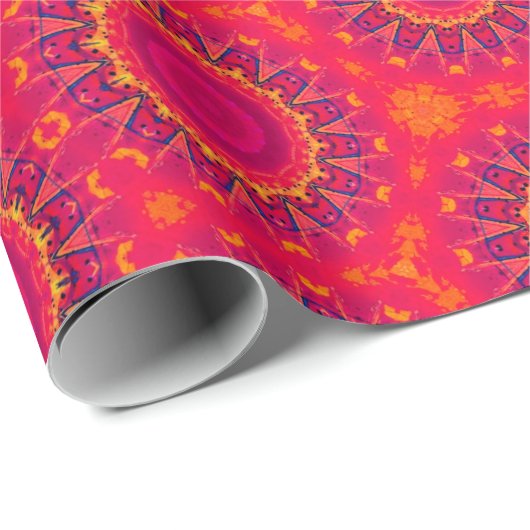 Boho geometrische Geschenkpapier. Geschenkpapier (Rolleneckpunkt)