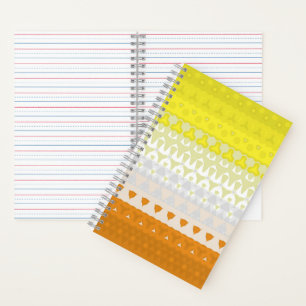 Boho-Geometrischer funky abstrakter Maverique-Stol Notizblock