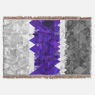 Boho-Geometrischer-Mod-Retro-Greygender-Stolz-Flag Decke