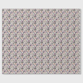 Boho geometrisches abstraktes Muster Geschenkpapier (Flach)