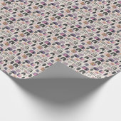 Boho geometrisches abstraktes Muster Geschenkpapier (Ecke)
