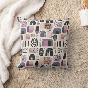 Boho geometrisches abstraktes Muster Kissen