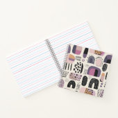Boho geometrisches abstraktes Muster Notizblock (Innenseite)