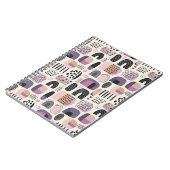 Boho geometrisches abstraktes Muster Notizblock (Linke Seite)