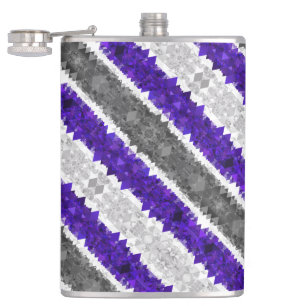 Boho-Geometrisches-Mod-Retro-Greygender-Stolz-Flag Flachmann
