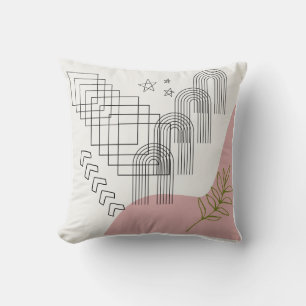 "Boho Geometry Pillow - Modern Bohemisch Accent" Kissen
