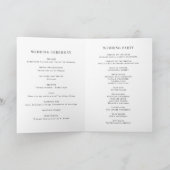 Boho gepotted Sukkulents und Cactus Summer Wedding Programm (Innenseite)