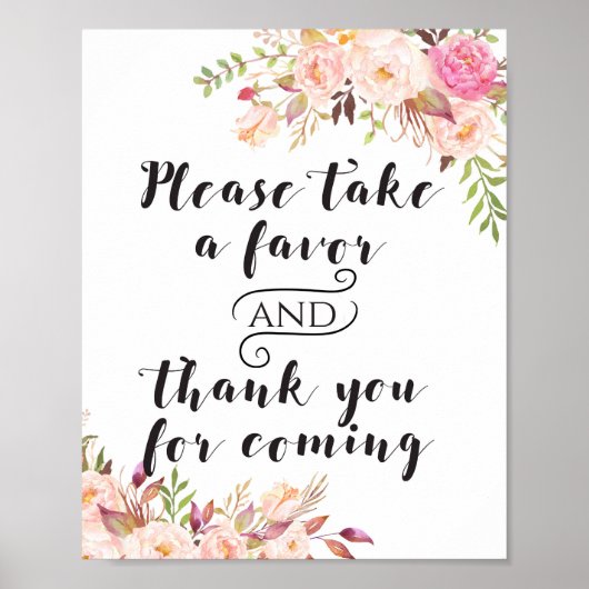 Boho-Geschenke bitte nehmen Sie eins Schild (Vorne)