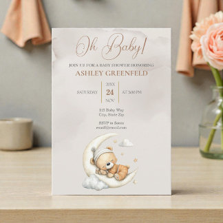 Boho-Geschlechterneutrale Babyparty Einladung