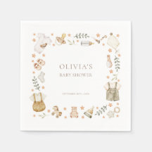 Boho geschlechtsneutrale Vintage-Babysachen-Party