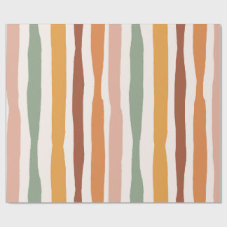 Boho-Gestreiftes Geschenkpapier