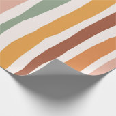 Boho-Gestreiftes Geschenkpapier (Ecke)