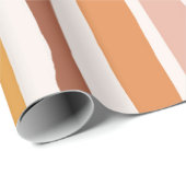 Boho-Gestreiftes Geschenkpapier (Rolleneckpunkt)