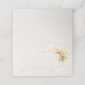 Boho getrocknete Blume und Pampas-Gras-Hochzeit Platzkarte (Außenseite Aufgefaltet)