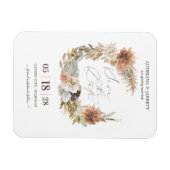 Boho getrocknete Blumenpampas Grass Herbst Magnet (Horizontal)