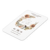 Boho getrocknete Blumenpampas Grass Herbst Magnet (Linke Seite)