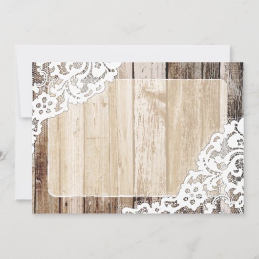 Boho Geweih-danken rustikale hölzerne Dankeskarte (Rückseite)