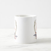 Boho Geweih-Frau Mug Kaffeetasse (Mittel)