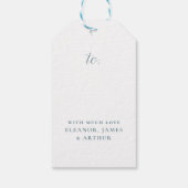 Boho Gingerbrei House Magical Quote Weihnachten Geschenkanhänger (Rückseite)