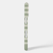 Boho-Gingham-Muster Kariert Kariert Sage Name Case-Mate iPhone Hülle (Rückseite / Rechts)