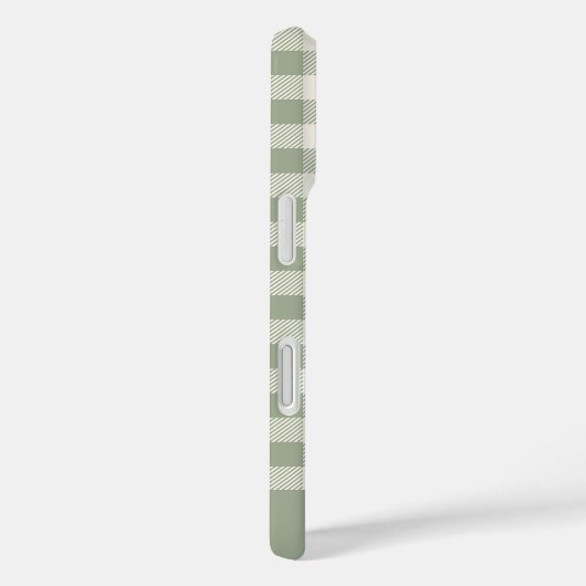 Boho-Gingham-Muster Kariert Kariert Sage Name Case-Mate iPhone Hülle (Rückseite / Rechts)