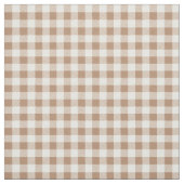 Boho-Gingham-Muster Kariert Tan Braun Stoff (Muster)
