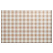 Boho-Gingham-Muster Kariert Tan Braun Stoff (Fat Quarter (45,7 x 55,9 cm))